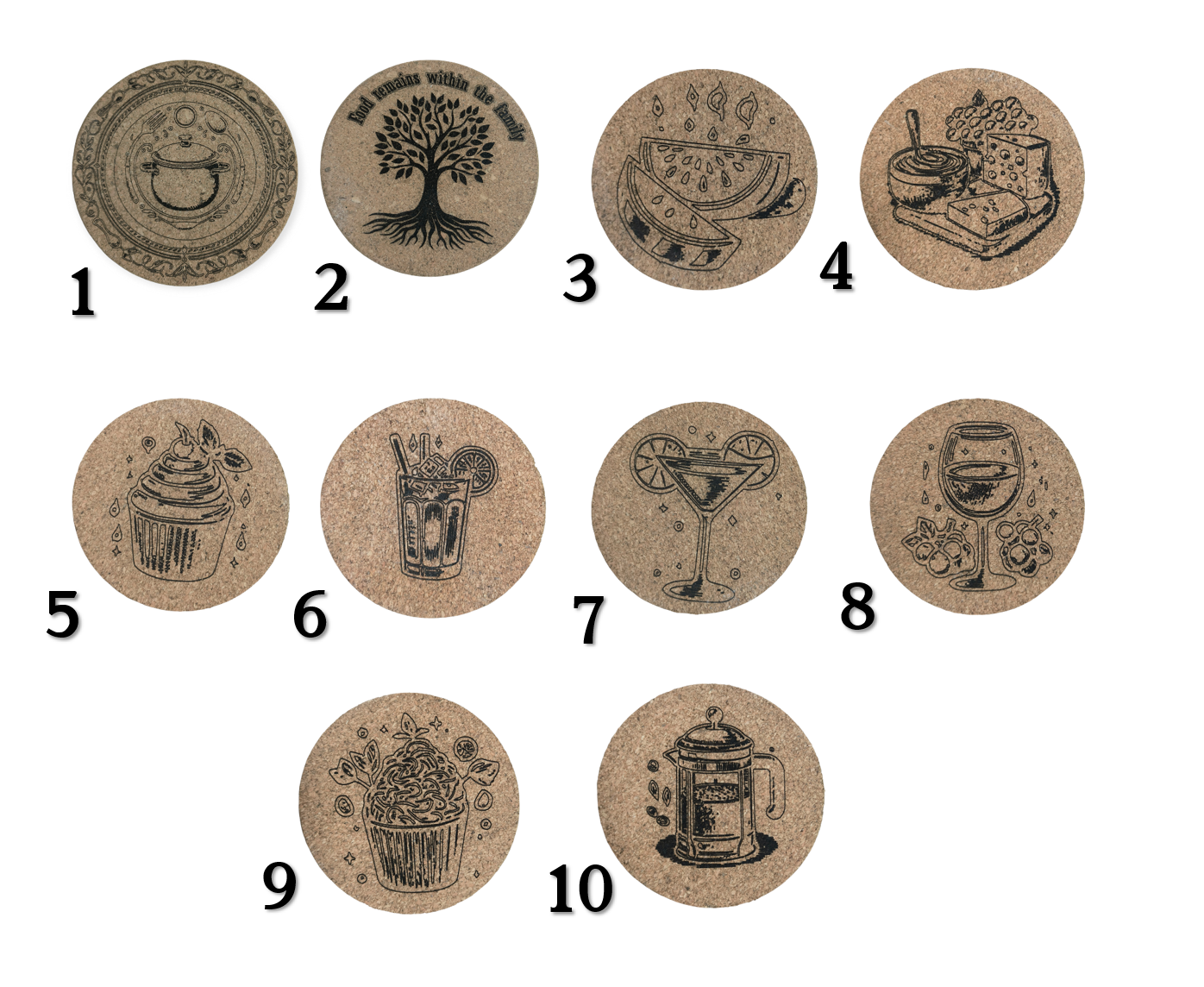 תחתיות לסירים משעם