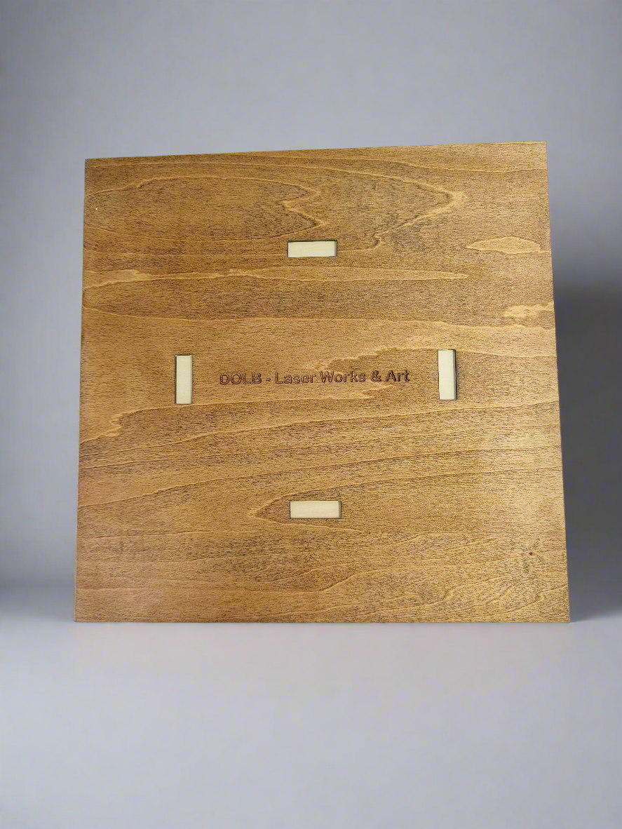 פריט אומנות - מנדלה 5 שכבות בגווני עץ