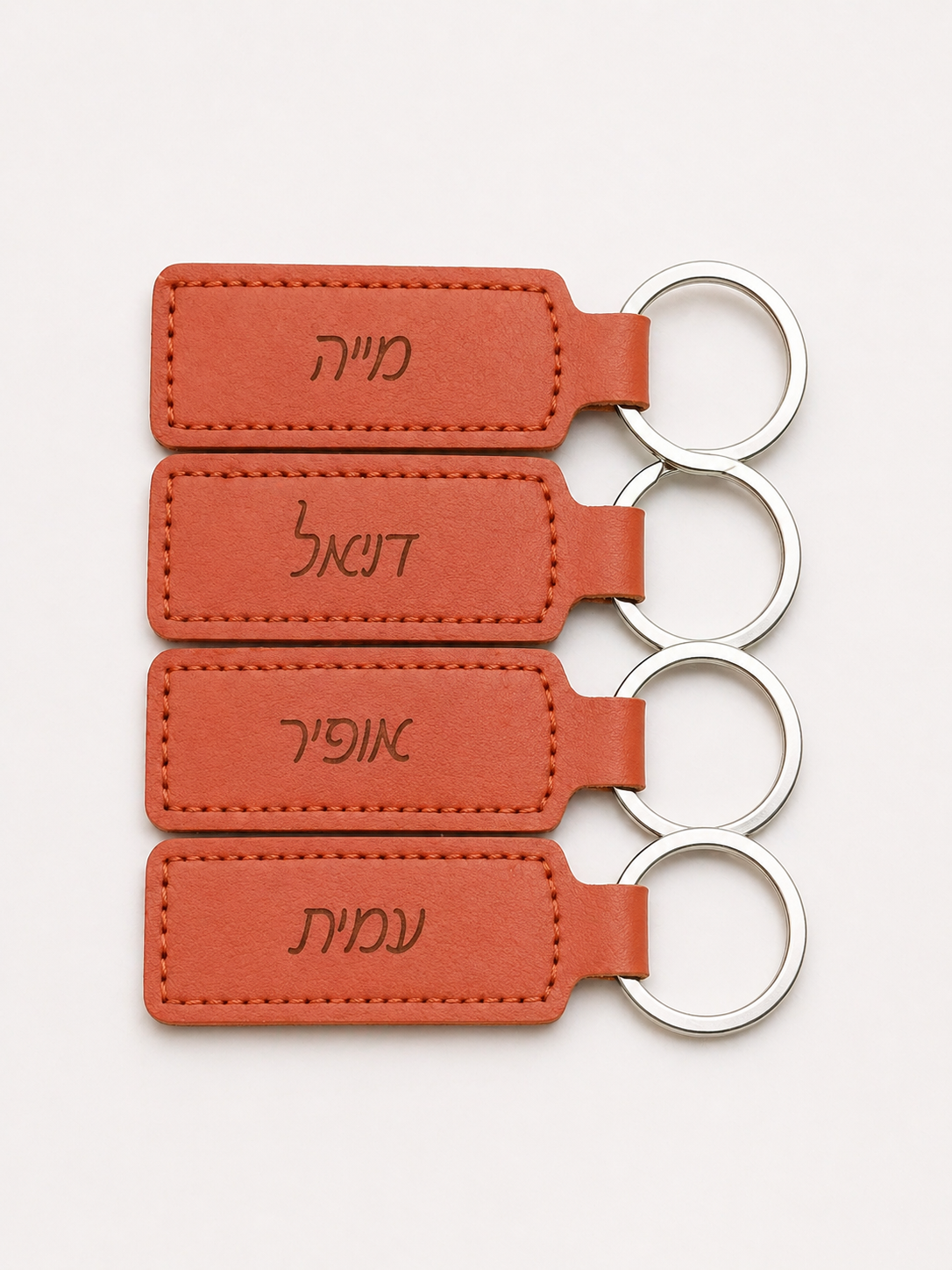 מחזיק מפתחות בעיצוב אישי - עור PU