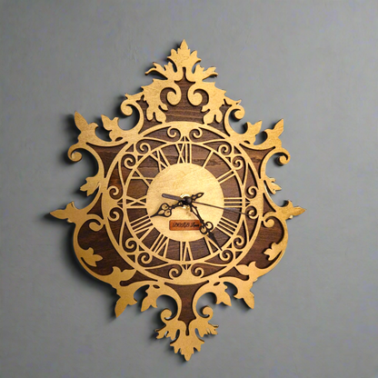 שעון קיר אלגנטי דו-שכבתי 1