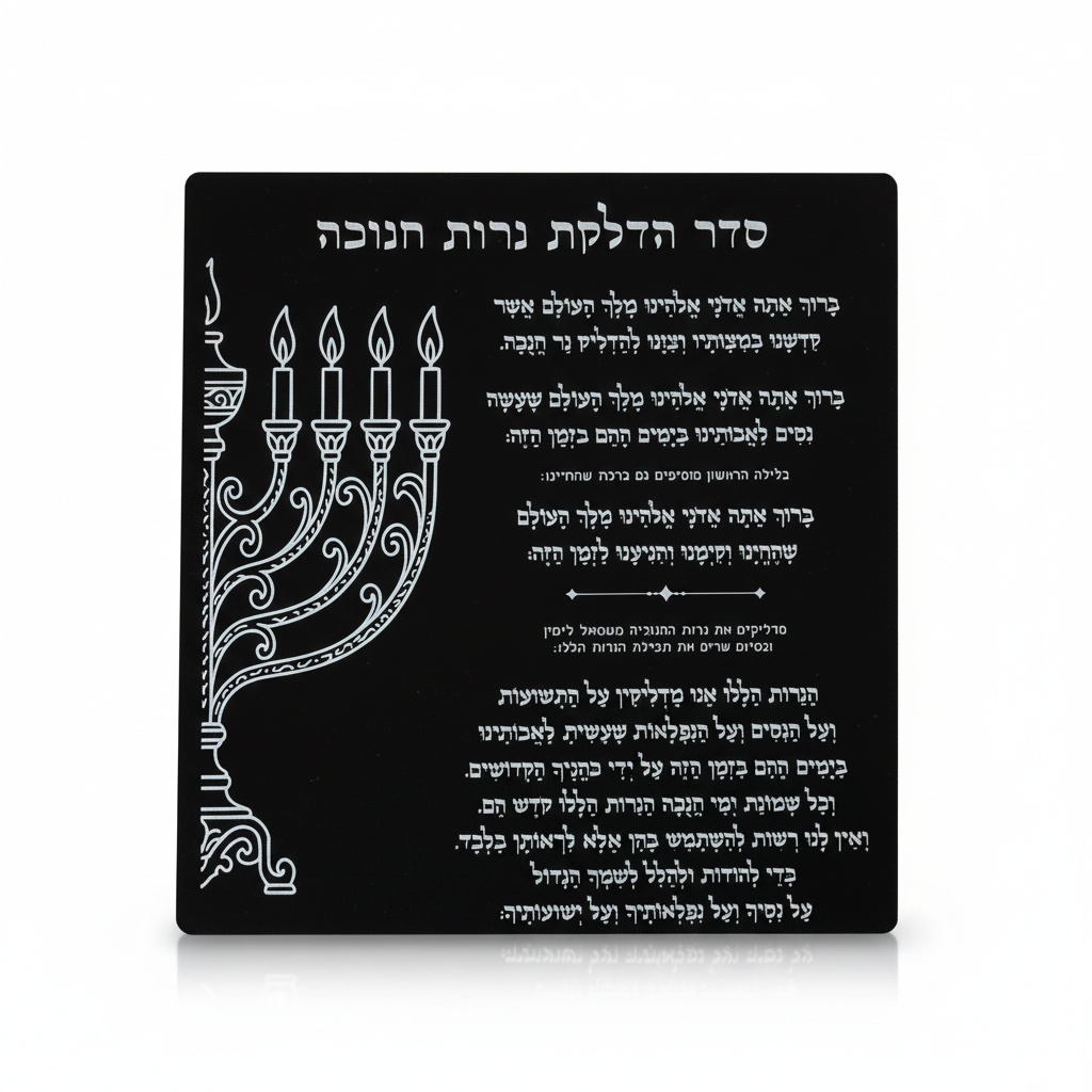 סדר הדלקת נרות חנוכה