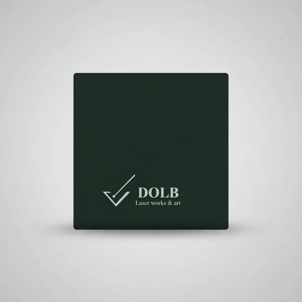 חריטת תמונה בלייזר על פרספקס שחור